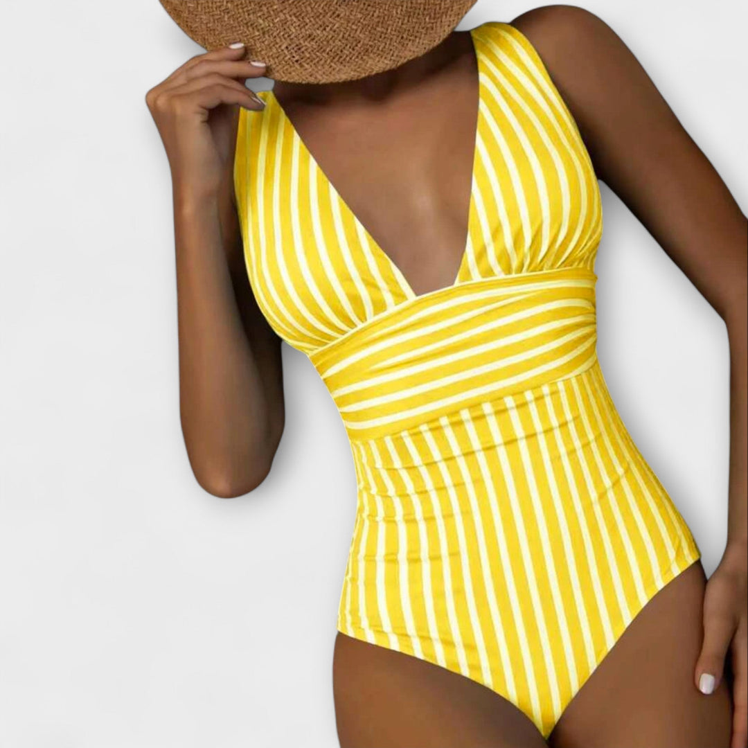 Jacqueline - Maillot de bain rayé intemporel