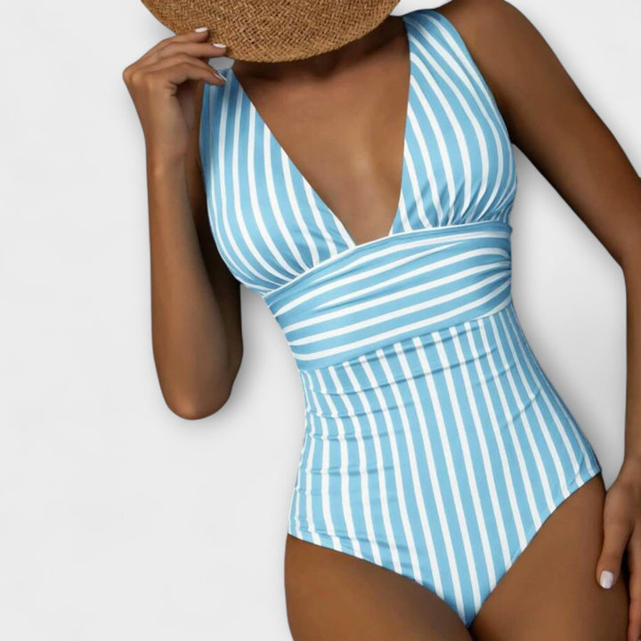Jacqueline - Maillot de bain rayé intemporel