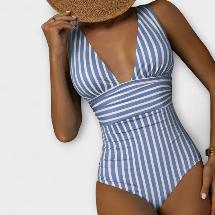 Jacqueline - Maillot de bain rayé intemporel