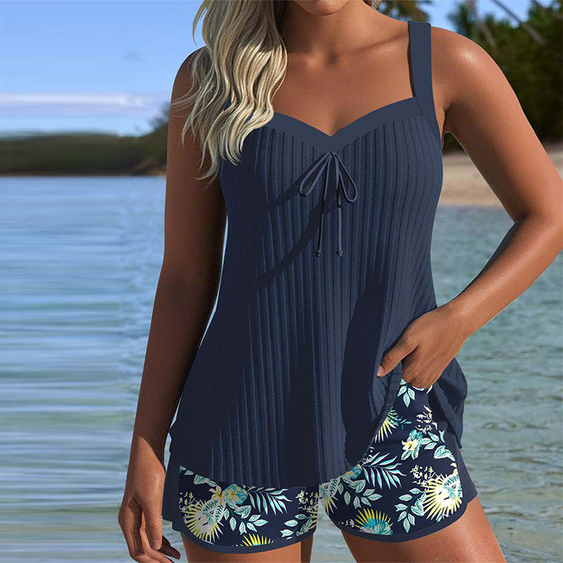 Martha - Ensemble Tankini Tropical avec Short