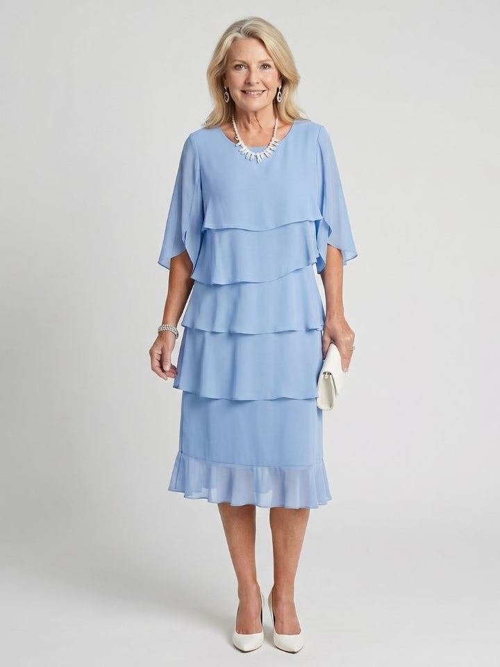 DELACROIX | Robe Midi Margaux avec Volants