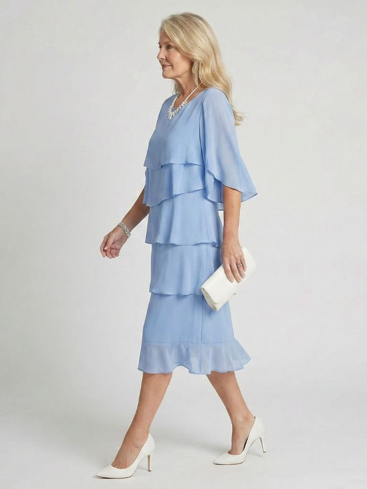 DELACROIX | Robe Midi Margaux avec Volants