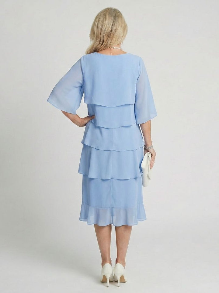 DELACROIX | Robe Midi Margaux avec Volants