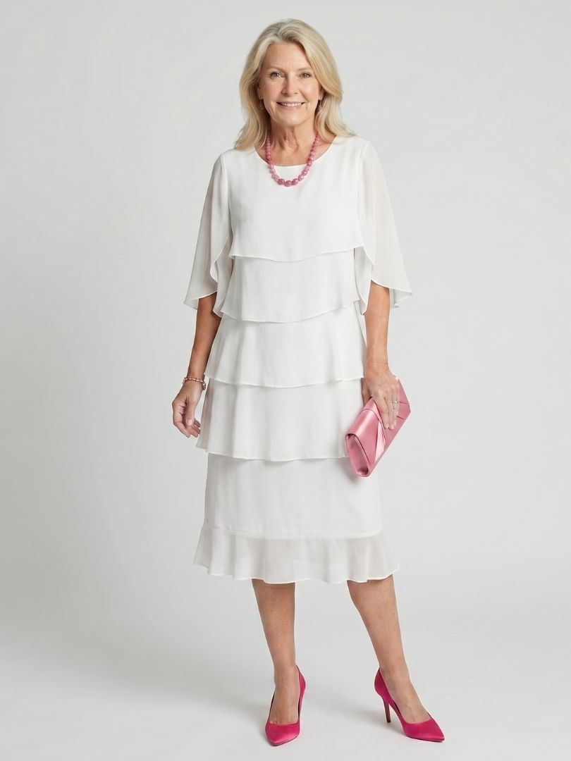 DELACROIX | Robe Midi Margaux avec Volants