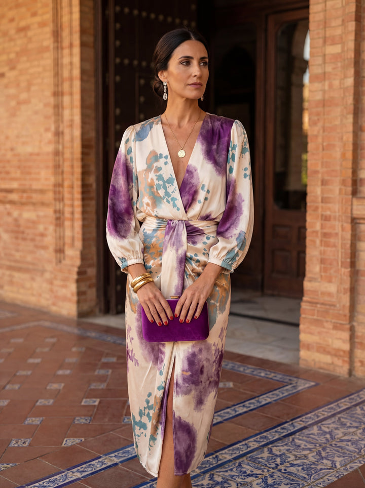 Valeria | Robe Croisée avec Décolleté en V
