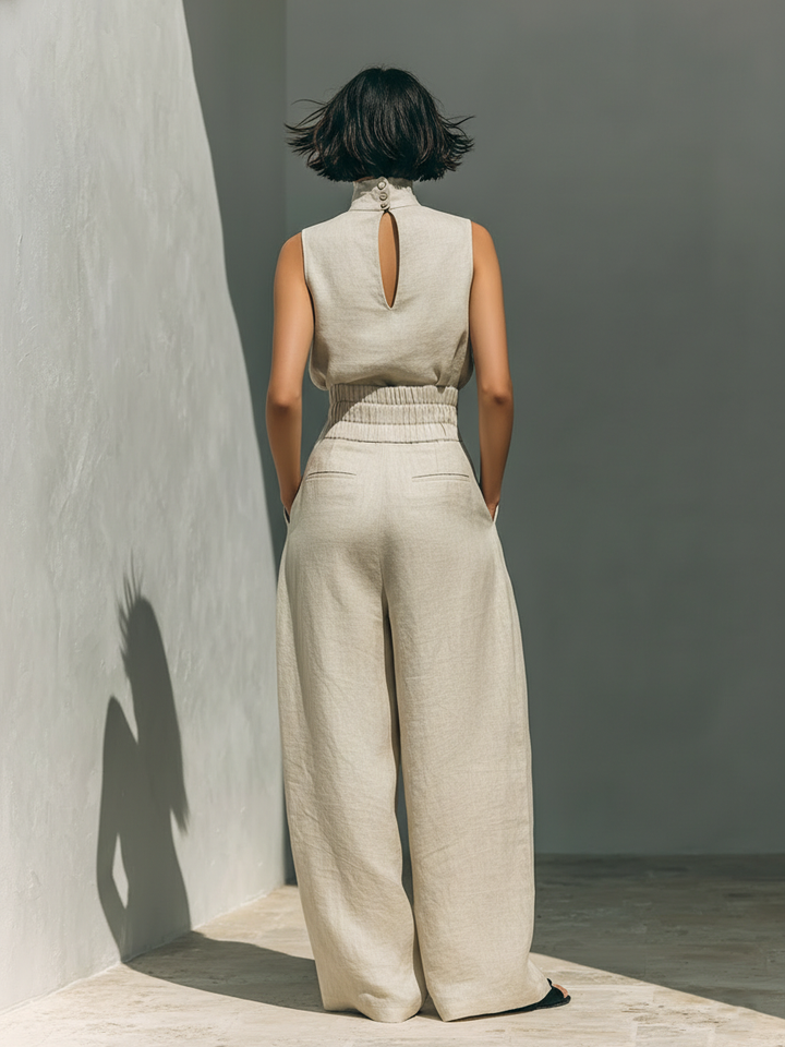 MARIA | ENSEMBLE EN LIN MINIMALISTE