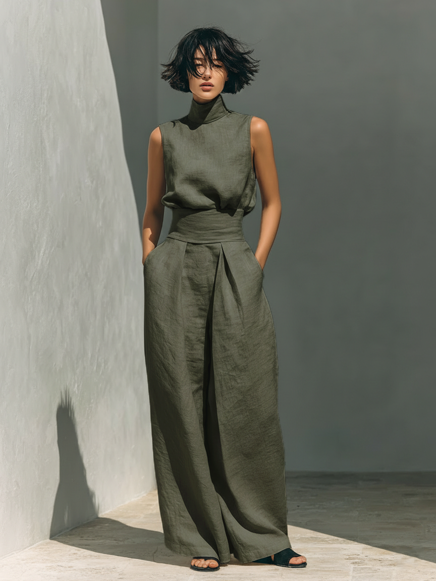 MARIA | ENSEMBLE EN LIN MINIMALISTE