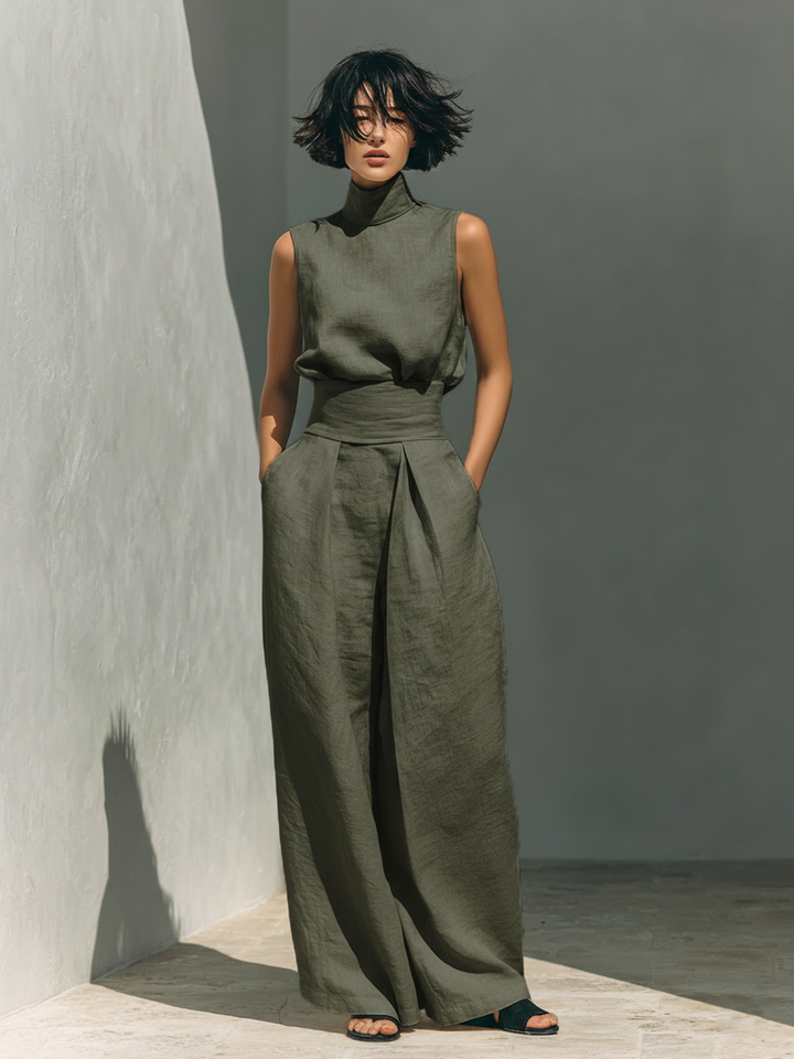 MARIA | ENSEMBLE EN LIN MINIMALISTE