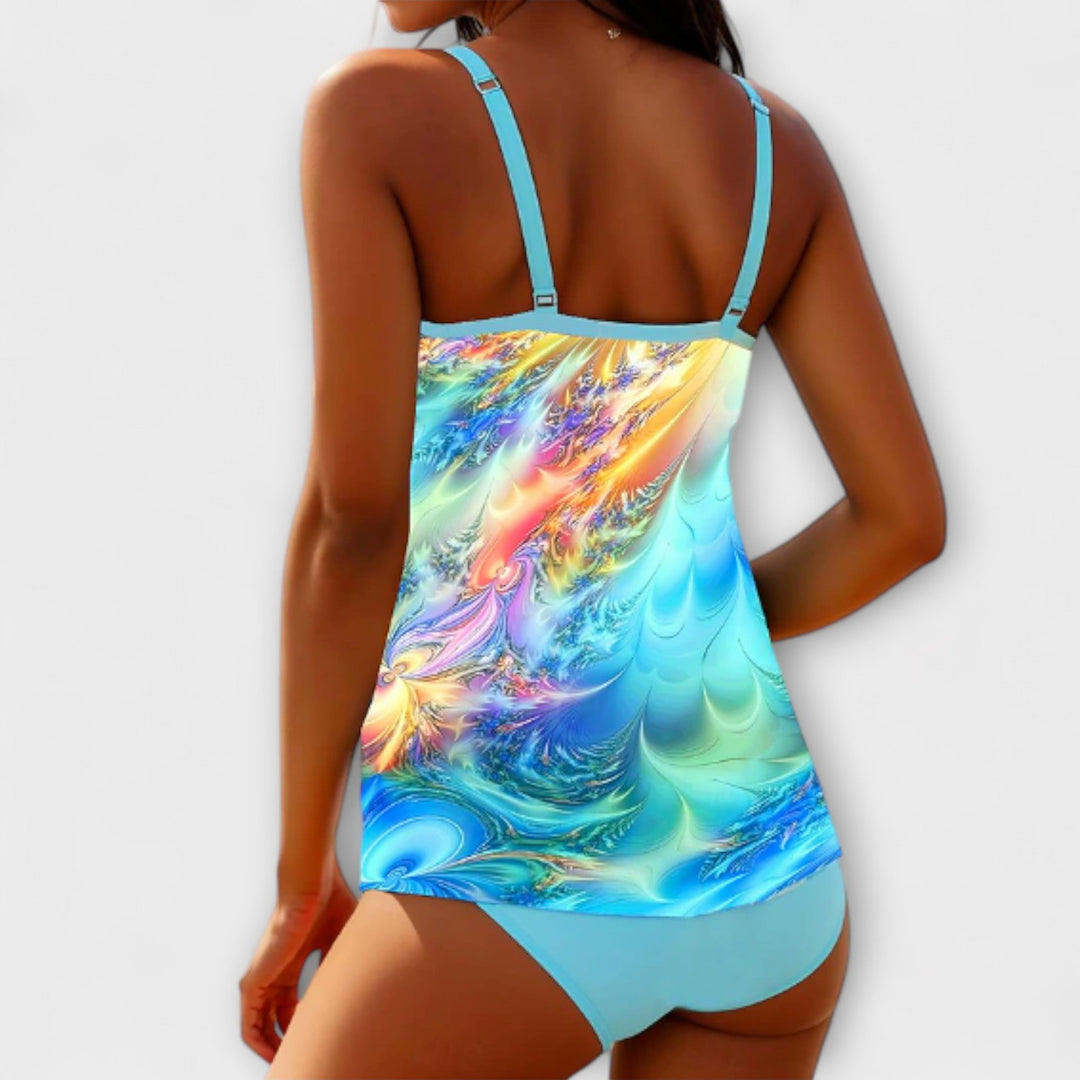 Charlene – Ensemble de Tankini en Deux Pièces