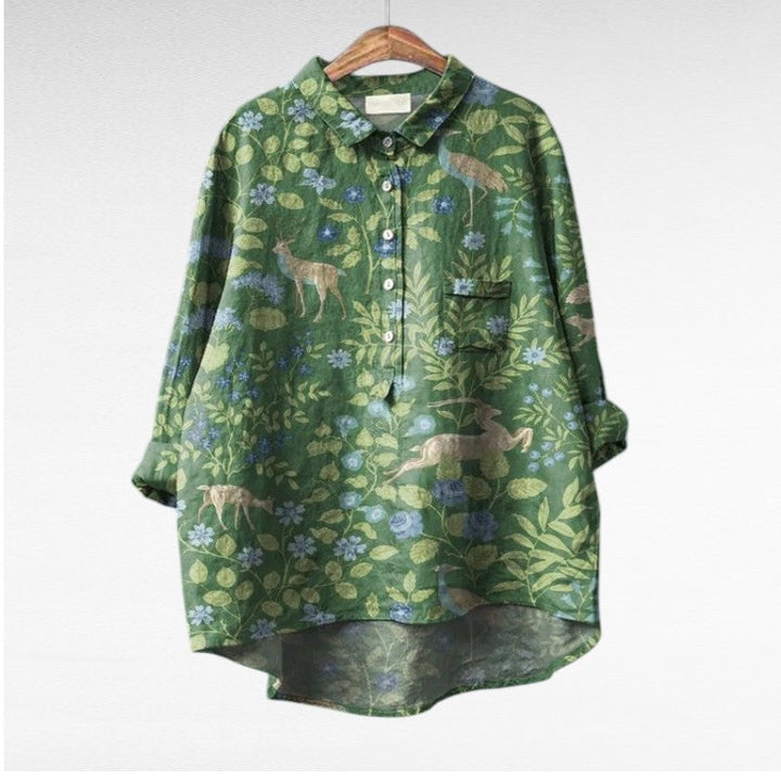 DELACROIX | Chemise Élégante à Motif Émilie (1+1 GRATUIT!)