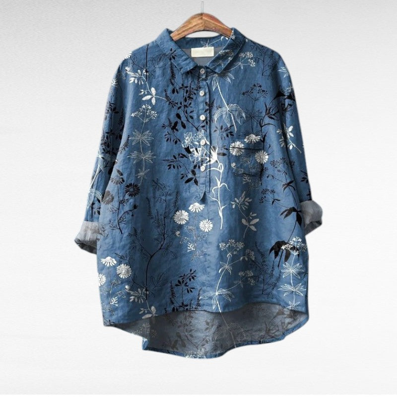 DELACROIX | Chemise Élégante à Motif Émilie (1+1 GRATUIT!)