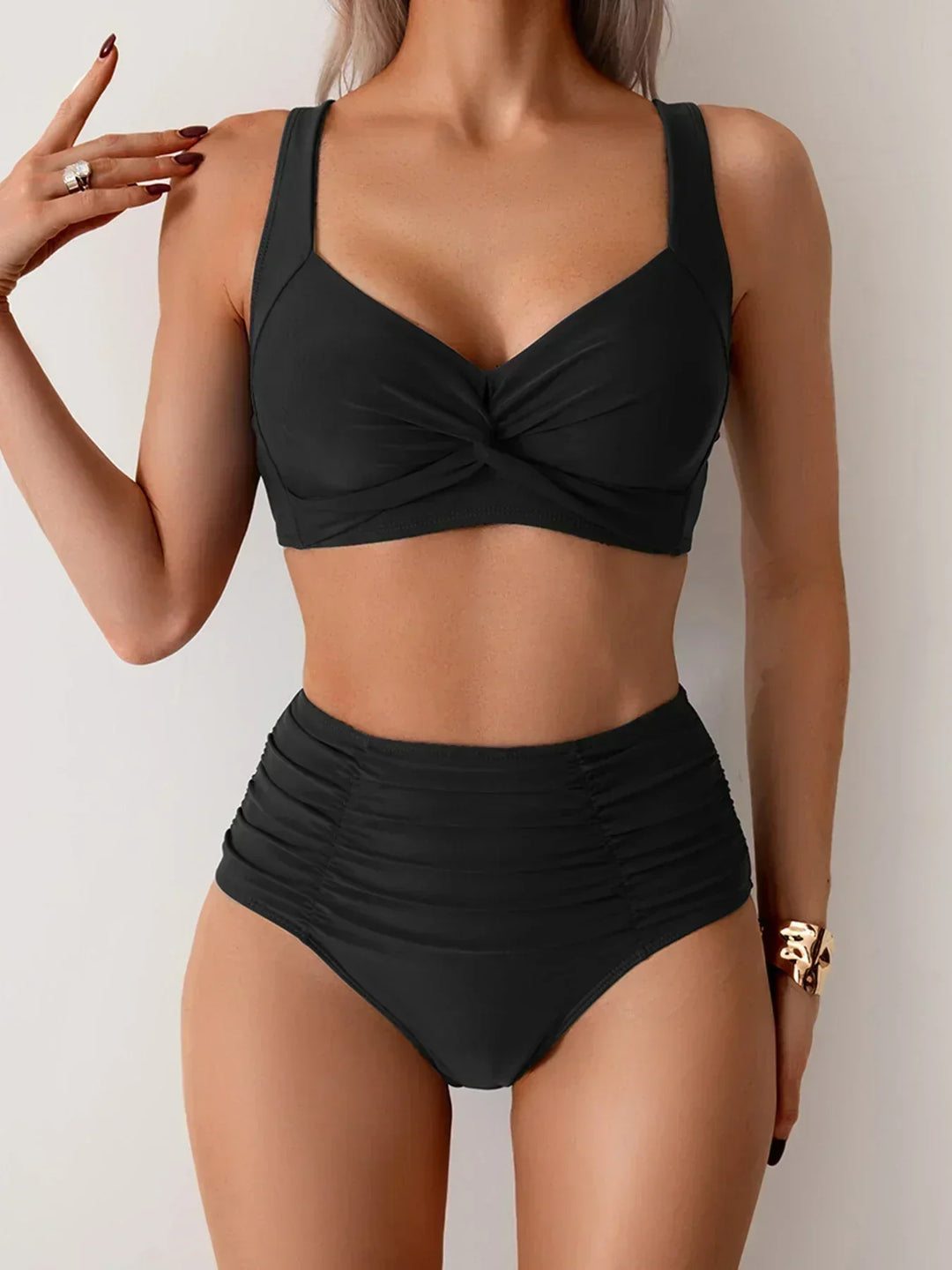 Paulette - Bikini moderne taille haute