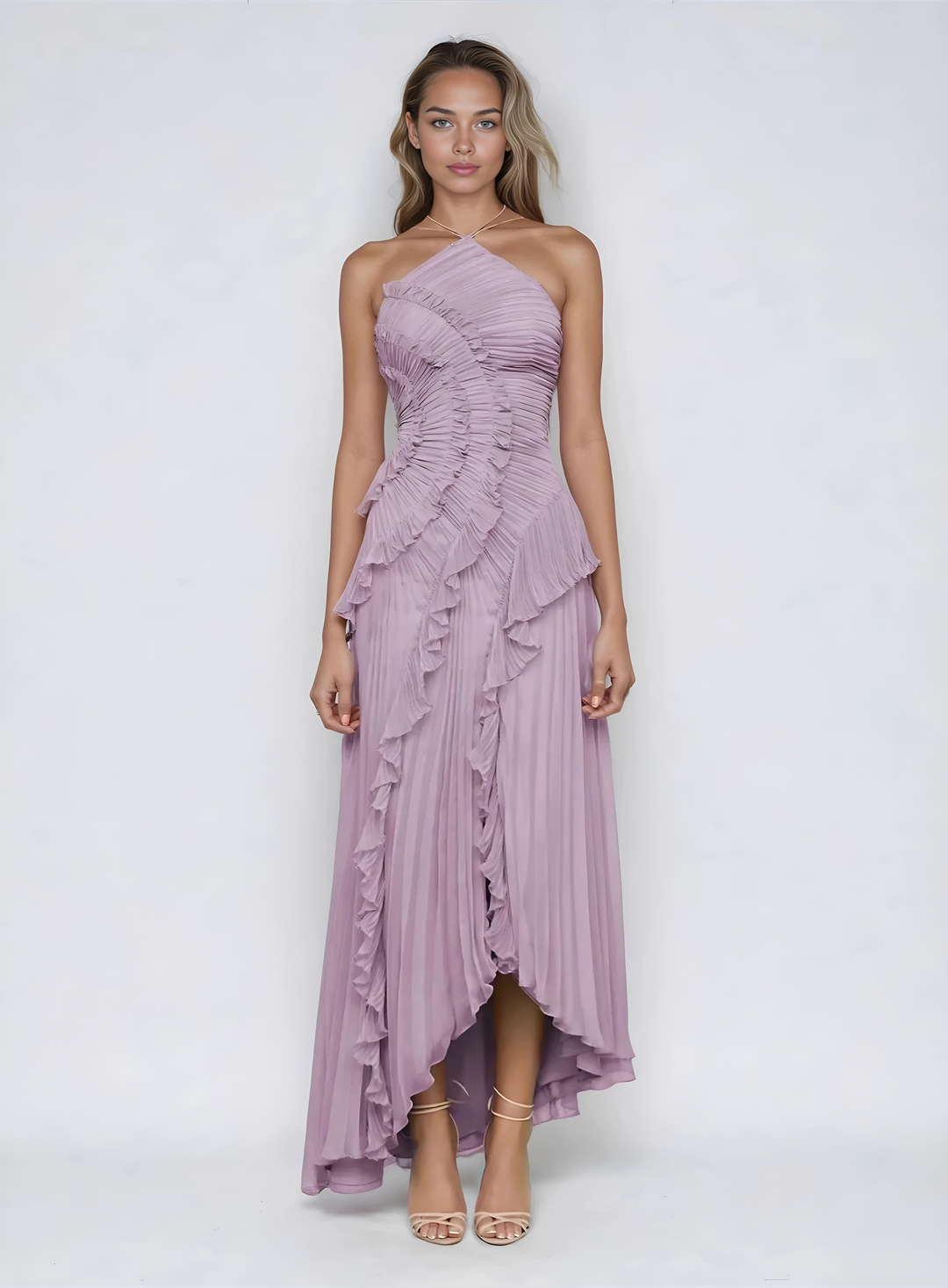 Melisa | Robe Lavande Édition Limitée avec Volants