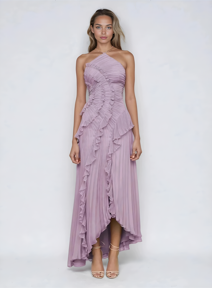 Melisa | Robe Lavande Édition Limitée avec Volants