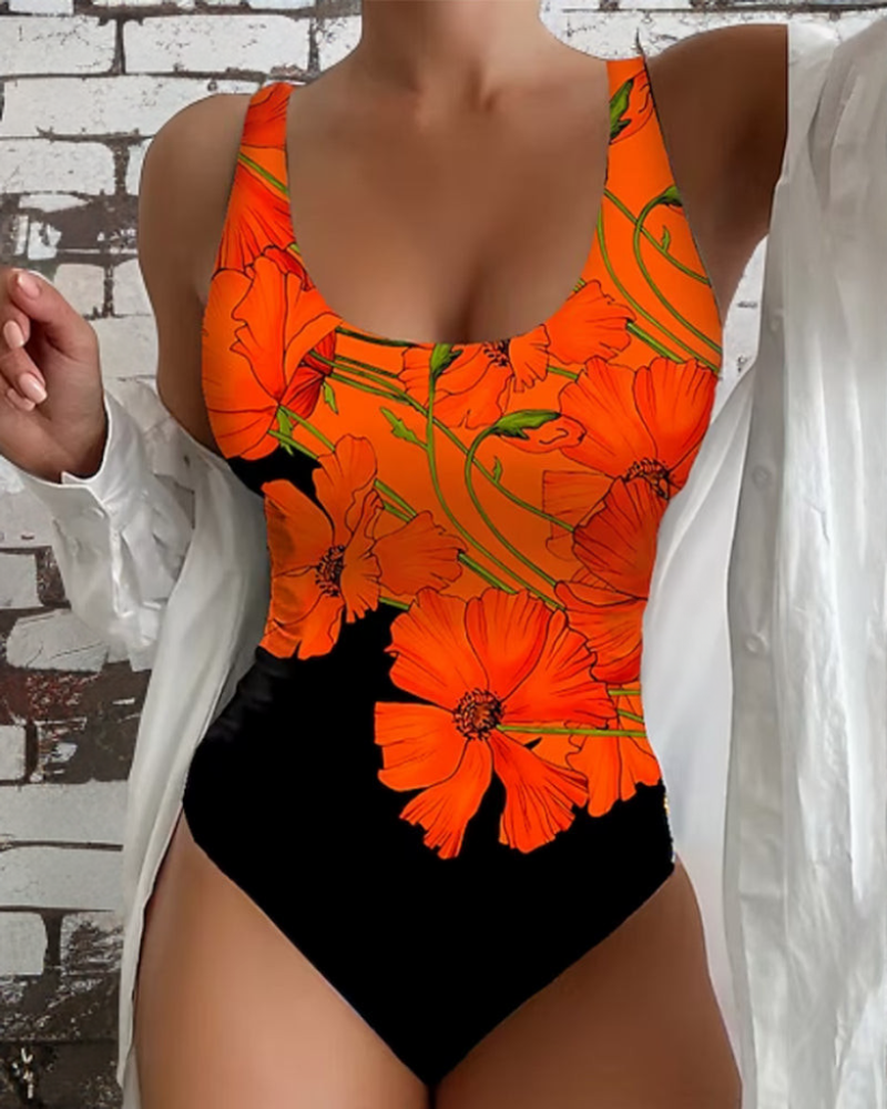 Sheila - Maillot de Bain Floral Audacieux