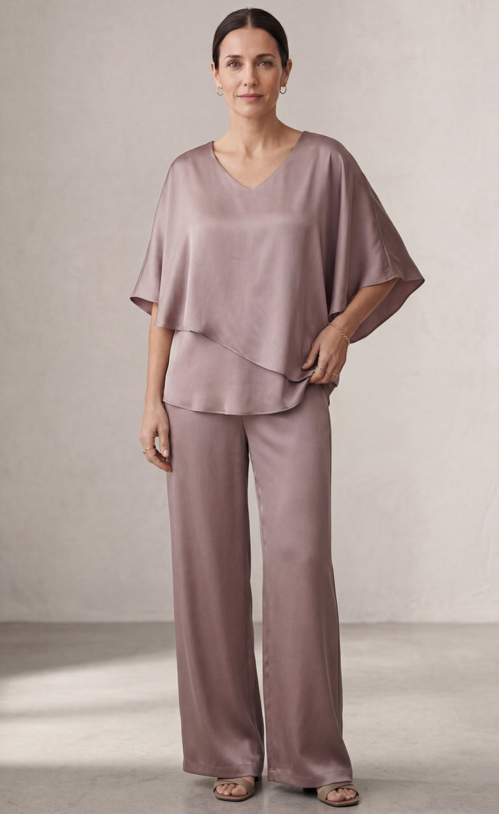 Martha | Ensemble de Deux Pièces avec Pantalons à Jambes Larges