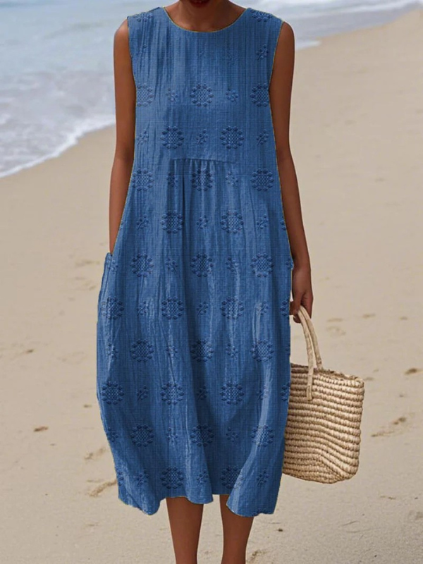Sara - Robe Midi à Motifs