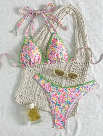 Cheryl - Bikini à lacets vibrants