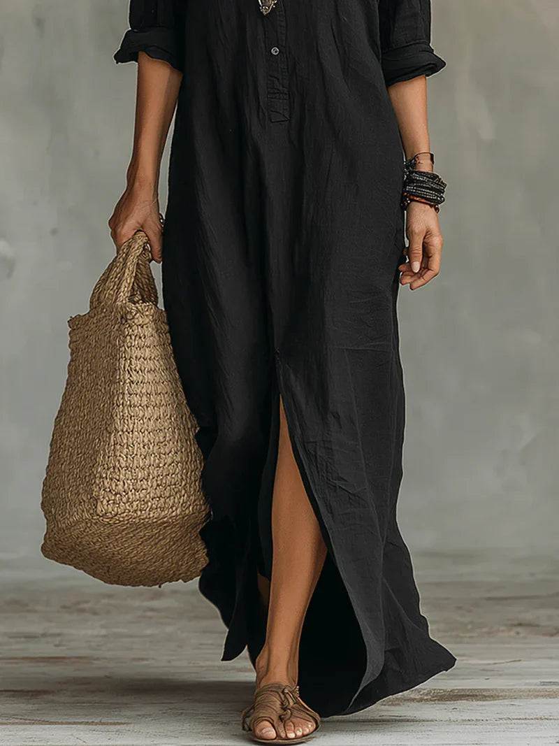WILLOW | Robe Maxi Effortless Silhouette Flatteuse Polyvalente pour un Usage Quotidien
