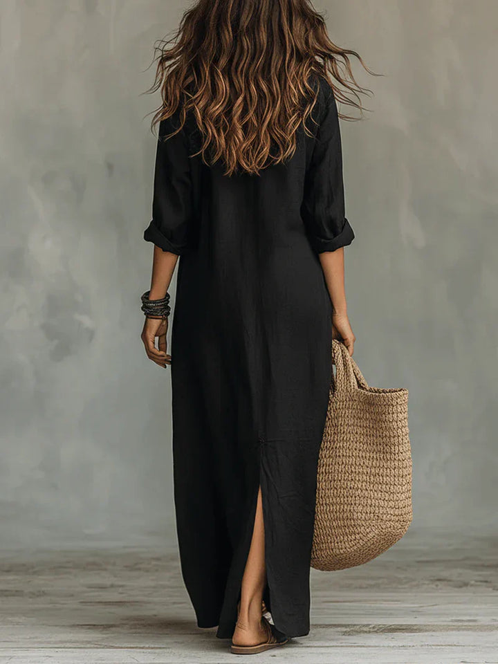 WILLOW | Robe Maxi Effortless Silhouette Flatteuse Polyvalente pour un Usage Quotidien