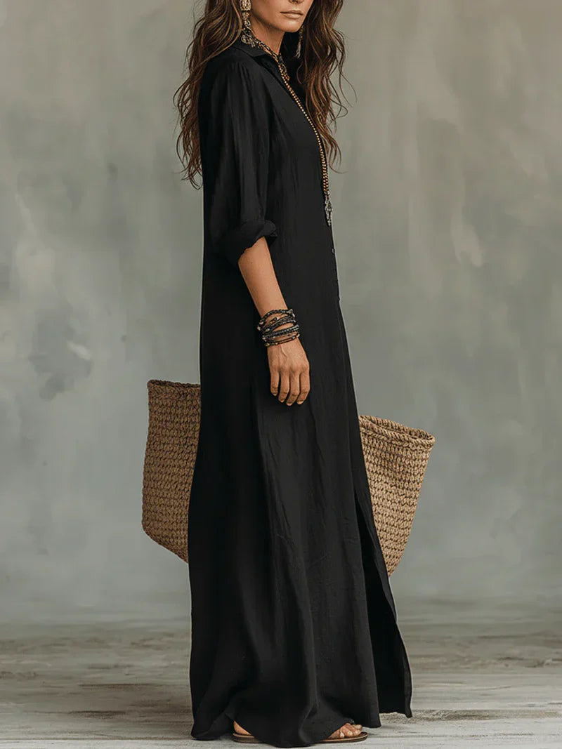WILLOW | Robe Maxi Effortless Silhouette Flatteuse Polyvalente pour un Usage Quotidien