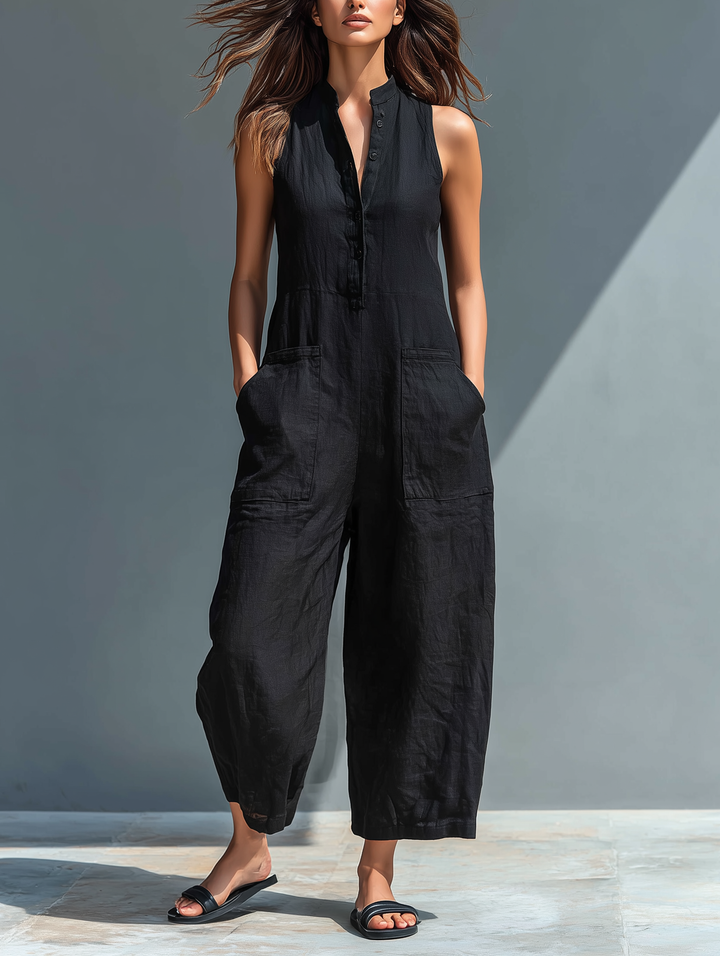 Claudia | Combinaison en Lin Minimaliste
