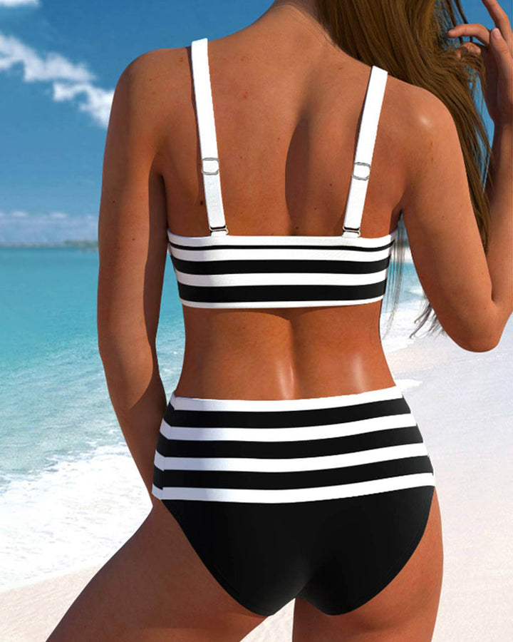Thelma - Ensemble de Bikini Rayé Classique