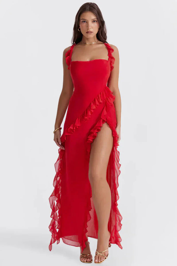 Lenoir™ | Robe élégante avec jambes ouvertes