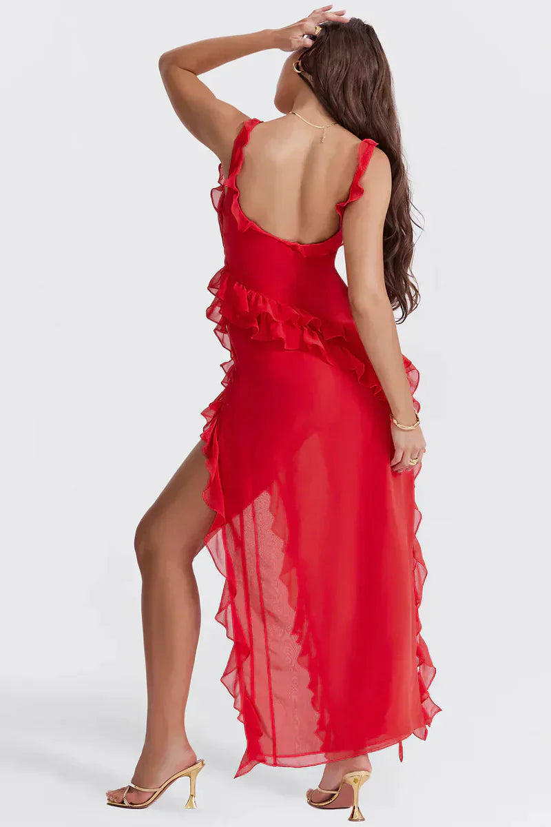 Lenoir™ | Robe élégante avec jambes ouvertes