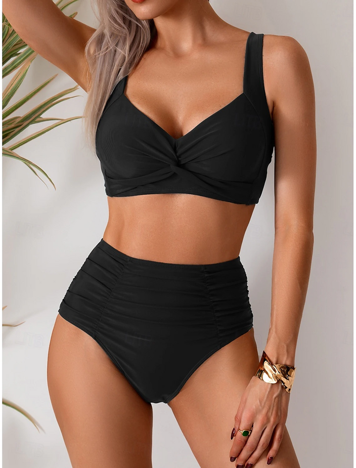 Kathleen - Bikini en Tissu Froncé