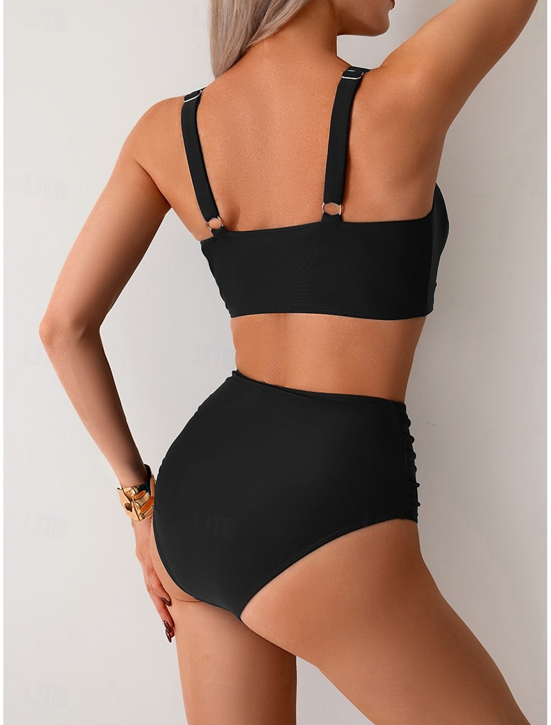 Maureen - Bikini en Tissu Froncé