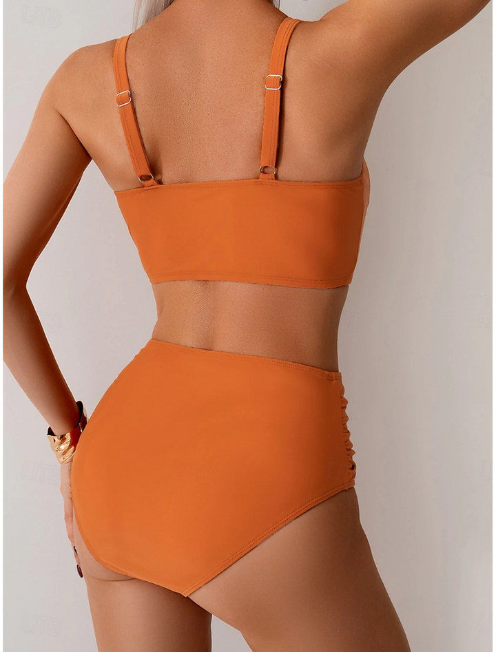 Kathleen - Bikini en Tissu Froncé
