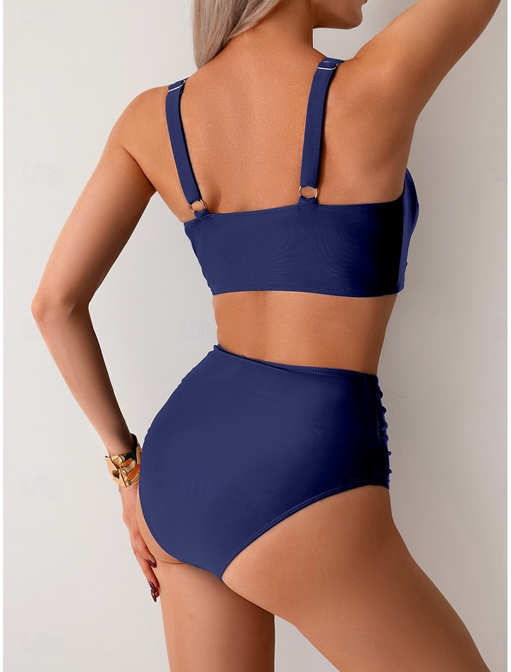 Kathleen - Bikini en Tissu Froncé
