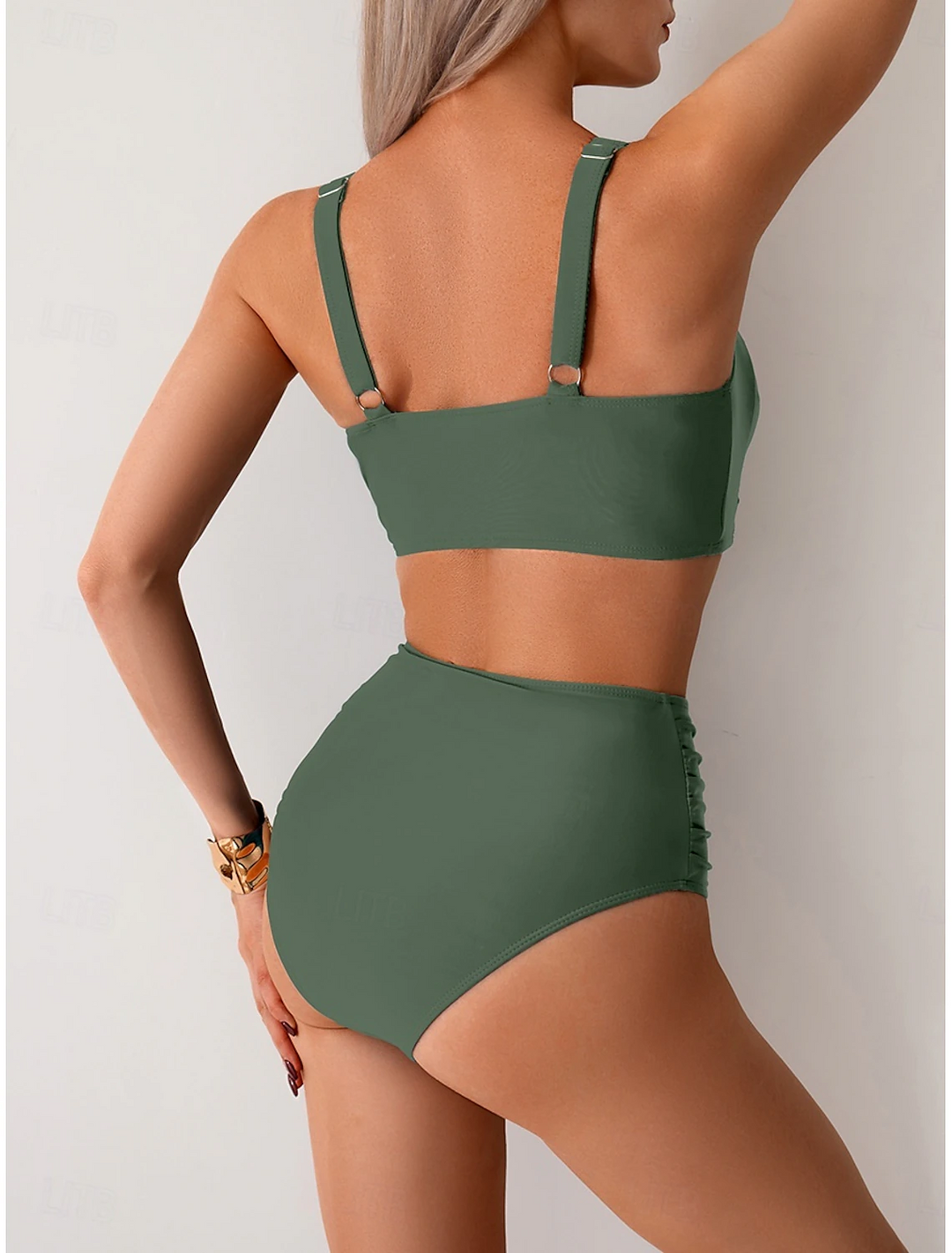 Maureen - Bikini en Tissu Froncé