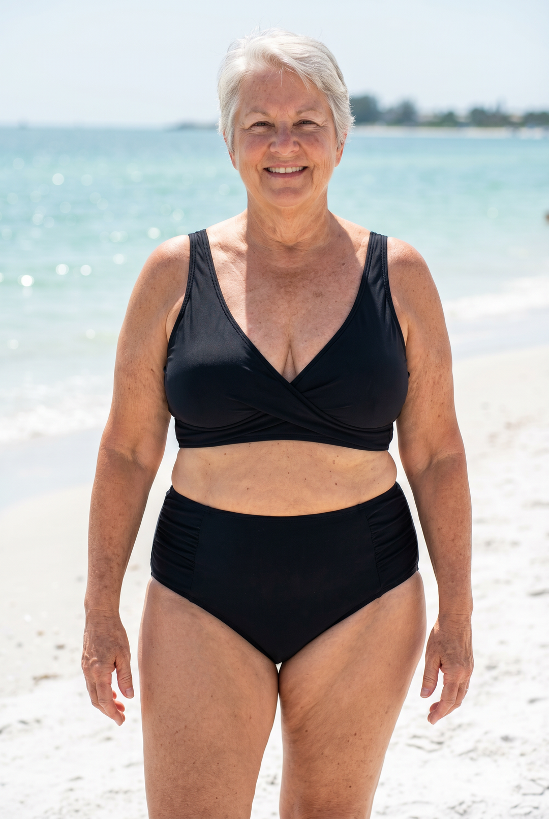 Kathleen - Bikini en Tissu Froncé