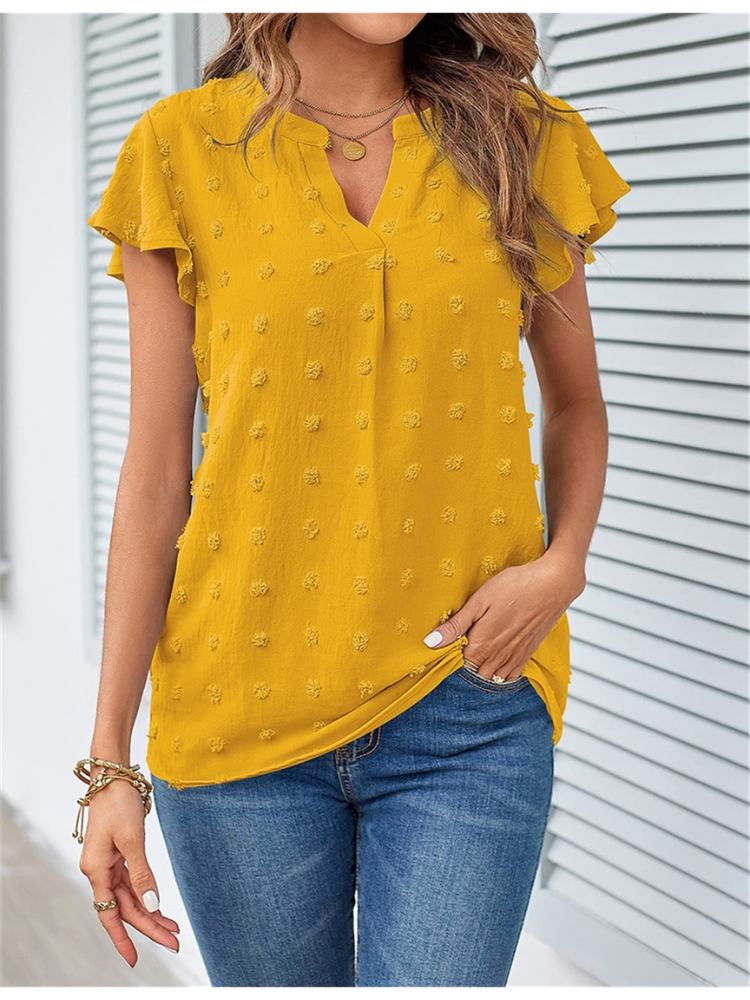 DELACROIX | Blouse Chic en Patchwork avec Volants Kari