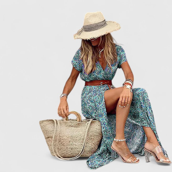 Lorraine | Robe Maxi Boho Élégante
