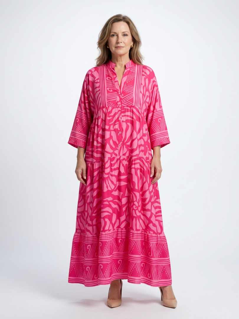 DELACROIX | Marielle Midi Button Dress