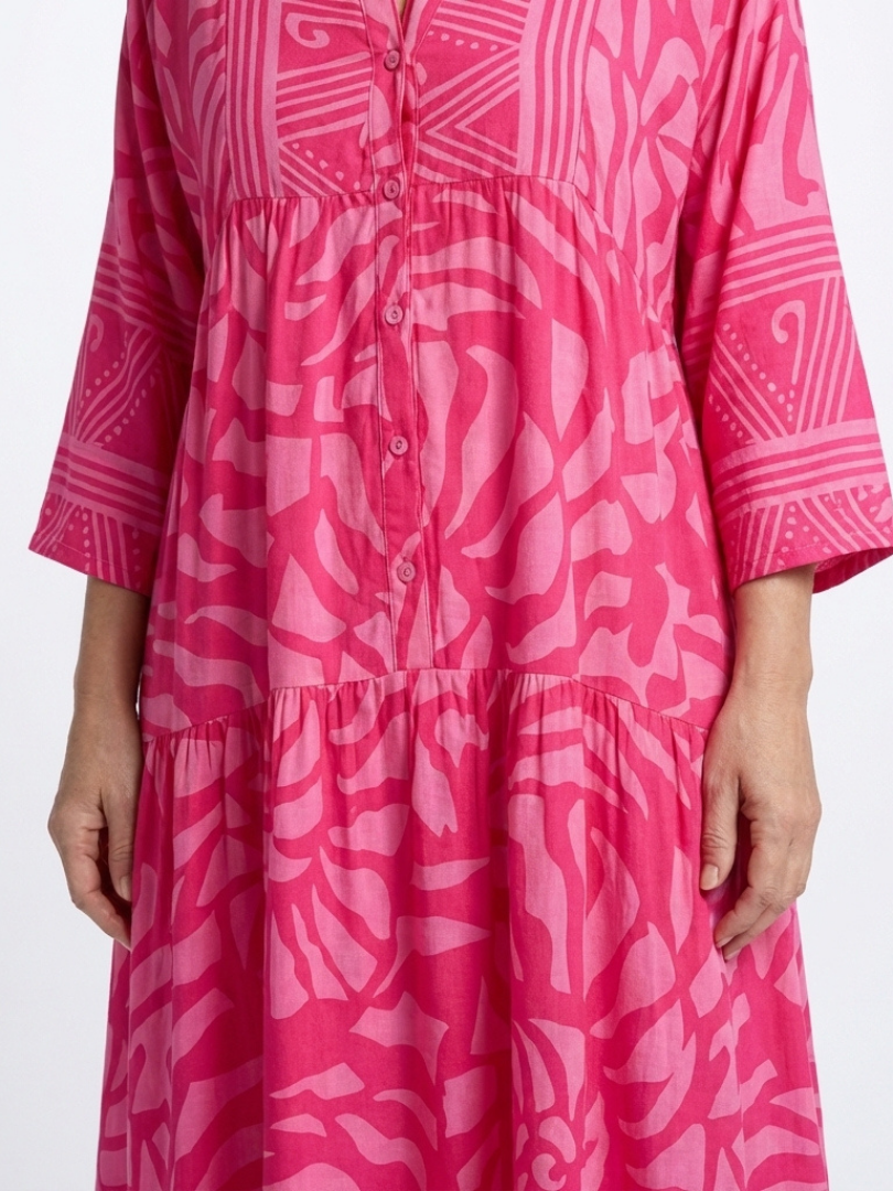 DELACROIX | Marielle Midi Button Dress