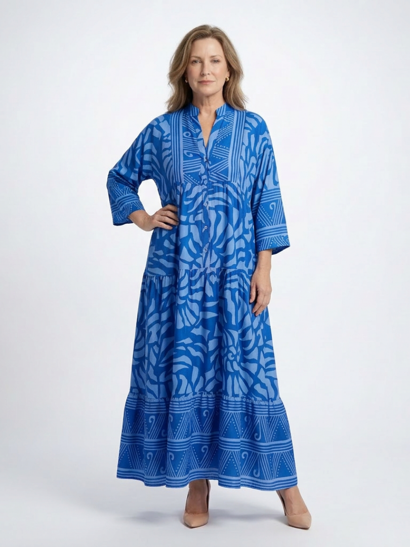 DELACROIX | Marielle Midi Button Dress