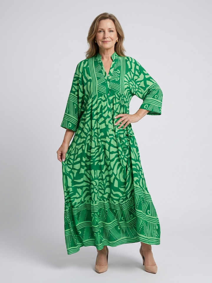 DELACROIX | Marielle Midi Button Dress