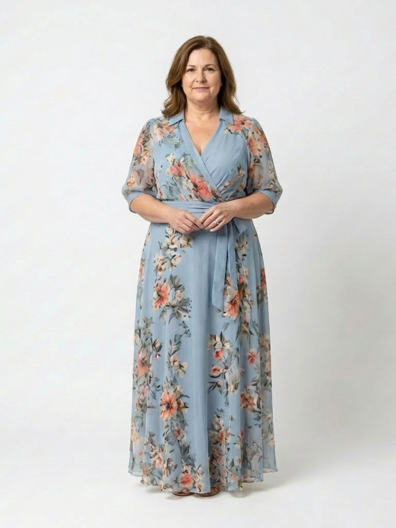 DELACROIX | Elowen Enveloping Maxi Dress