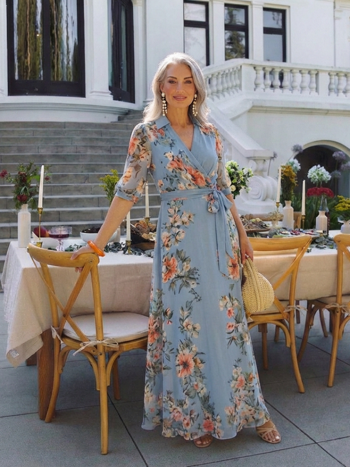 DELACROIX | Elowen Enveloping Maxi Dress