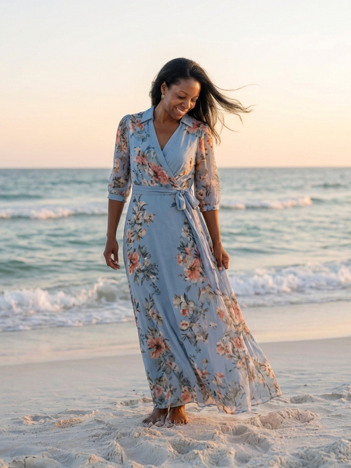 DELACROIX | Elowen Enveloping Maxi Dress