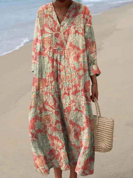 Elin - Robe Vintage à Fleurs