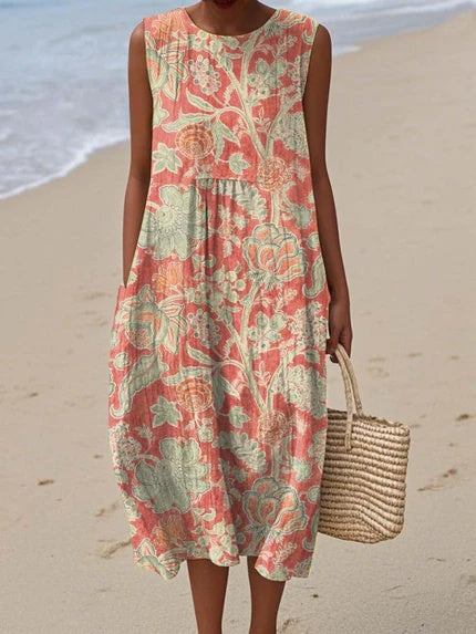Elin - Robe Vintage à Fleurs